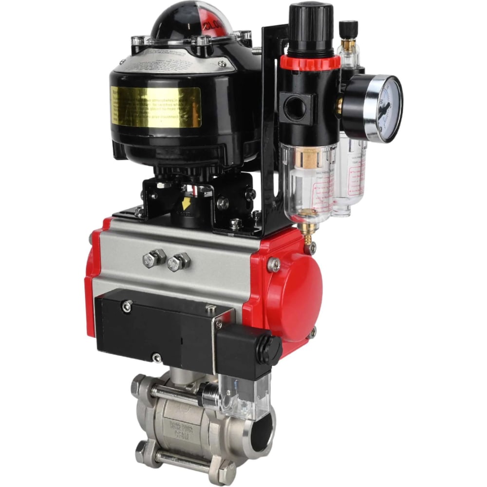 Изображение товара Кран шаровой DN32 DN32 КШПП 316.200-ISO Ру63 с пневмоприводом SA-083