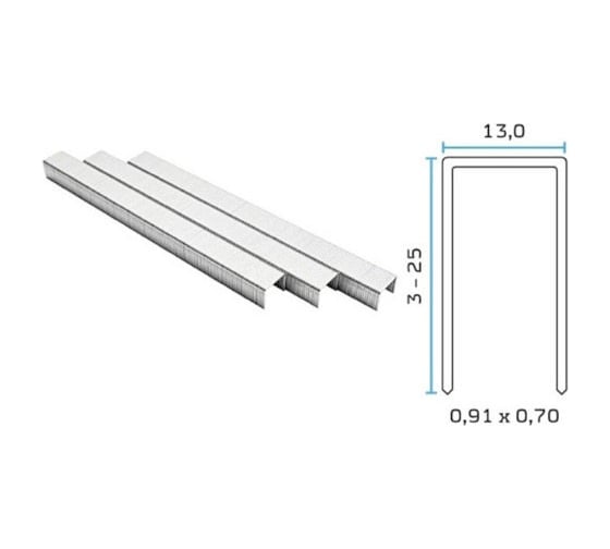 Изображение товара Скоба BEA BeARUS 80/08 (8 мм) 22500 штук в упаковке 37100234
