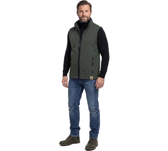 Изображение товара Жилет «Эксперт» софтшелл хаки р. 60-62, рост 170-176 Эксперт Спецодежда 6446000113892