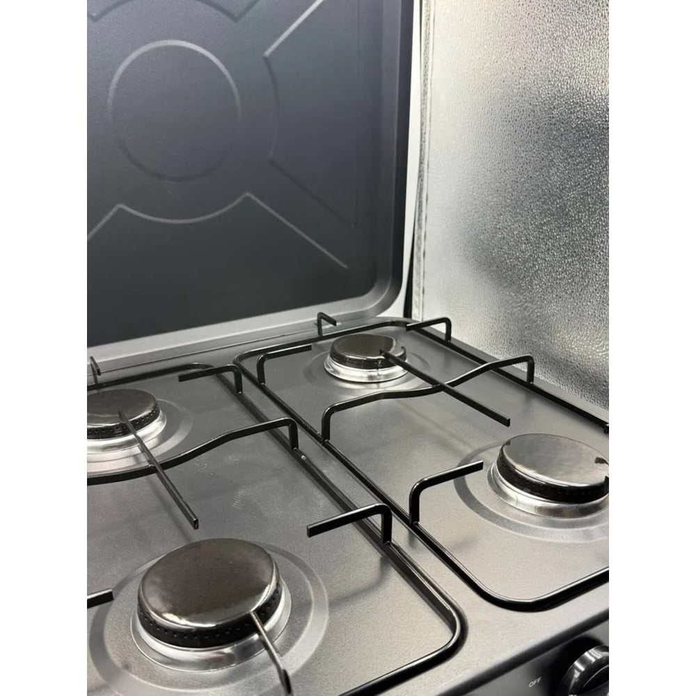 Изображение товара Плита газовая настольная четырехконфорочная Pegas черная 150226