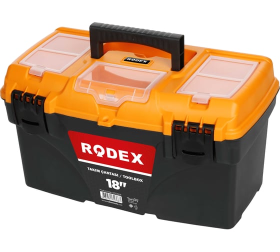 Изображение товара Ящик для инструментов Rodex Оранжевая Крышка размер 18 OTC0018