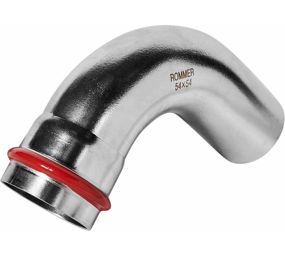 Изображение товара Угольник однораструбный ROMMER RSS-1002-000054 90 ВПр-НПр, 54, из нержавеющей стали прессовой PEE9H4CCV7CRKS