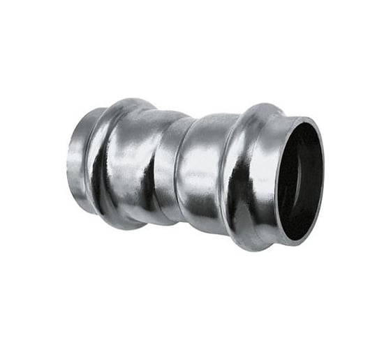 Изображение товара Пресс-муфта из нержавеющей стали равнопроходная Kromwell 35х35 KW.SP903003535