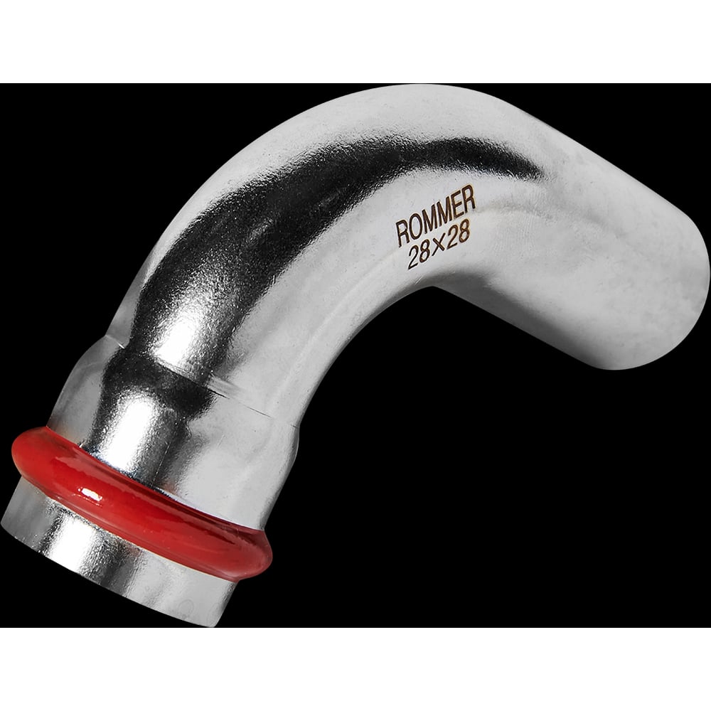 Изображение товара Угольник однораструбный ROMMER 90 ВПр-НПр, 28 мм из нержавеющей стали прессовой RSS-1002-000028 PEE9H4CCV7C6SP