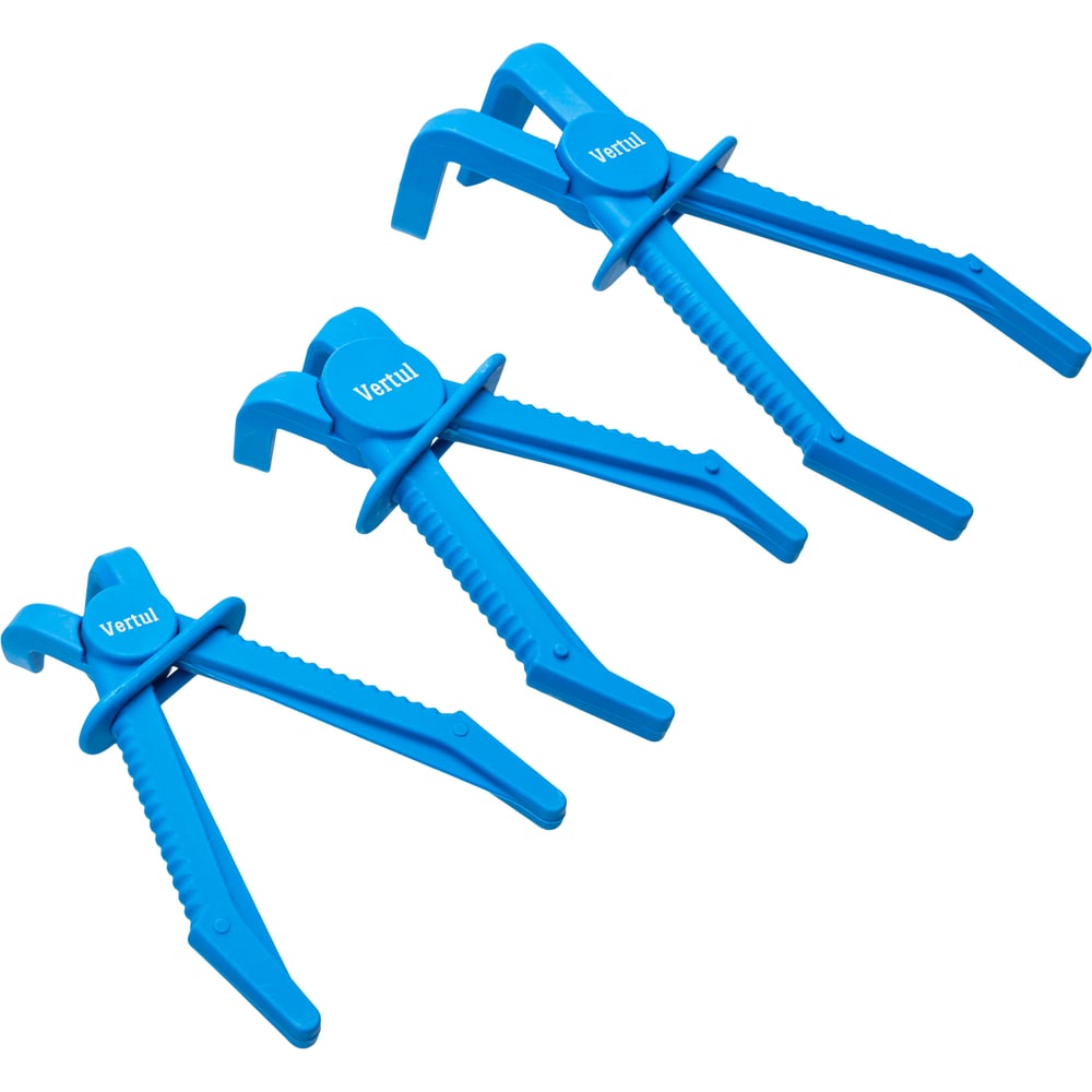 Изображение товара Набор загнутых зажимов для пережатия шлангов с пружиной VERTUL 3 предмета VR50361