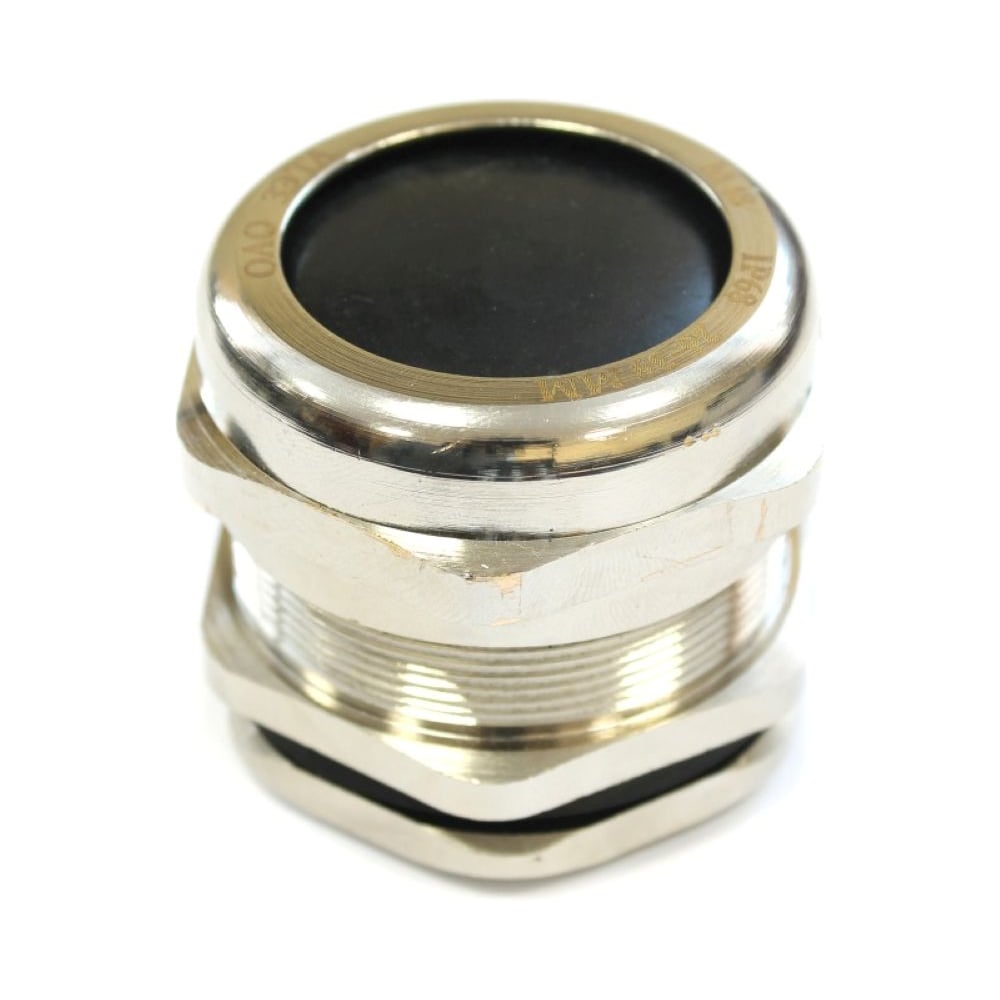 Изображение товара Кабельный ввод ГОФРОМАТИК М 48 латунный УТ1,5 IP66/IP67/IP68 (d кабеля 26-39 мм) (4 шт в упаковке) zeta30116