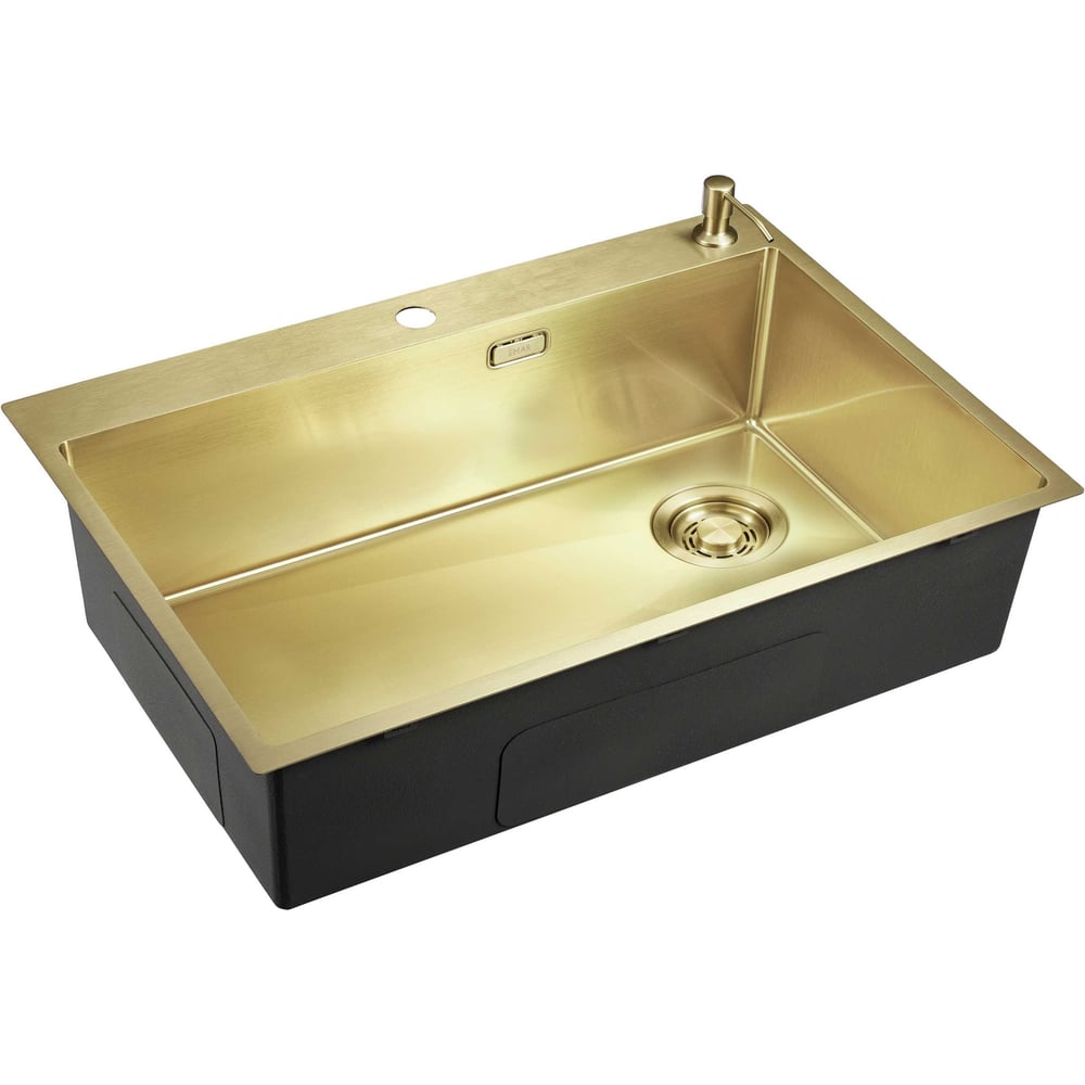 Изображение товара Кухонная мойка EMAR EMB-660(TOP) PVD Matt Gold Изображение товара Кухонная мойка EMAR EMB-660(TOP) PVD Matt Gold