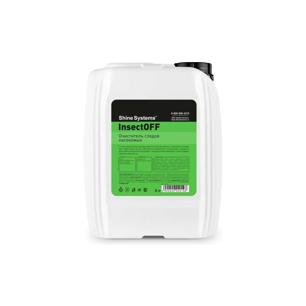 Изображение товара Очиститель кузова от следов насекомых Shine Systems InsectOFF, 5 л SS745