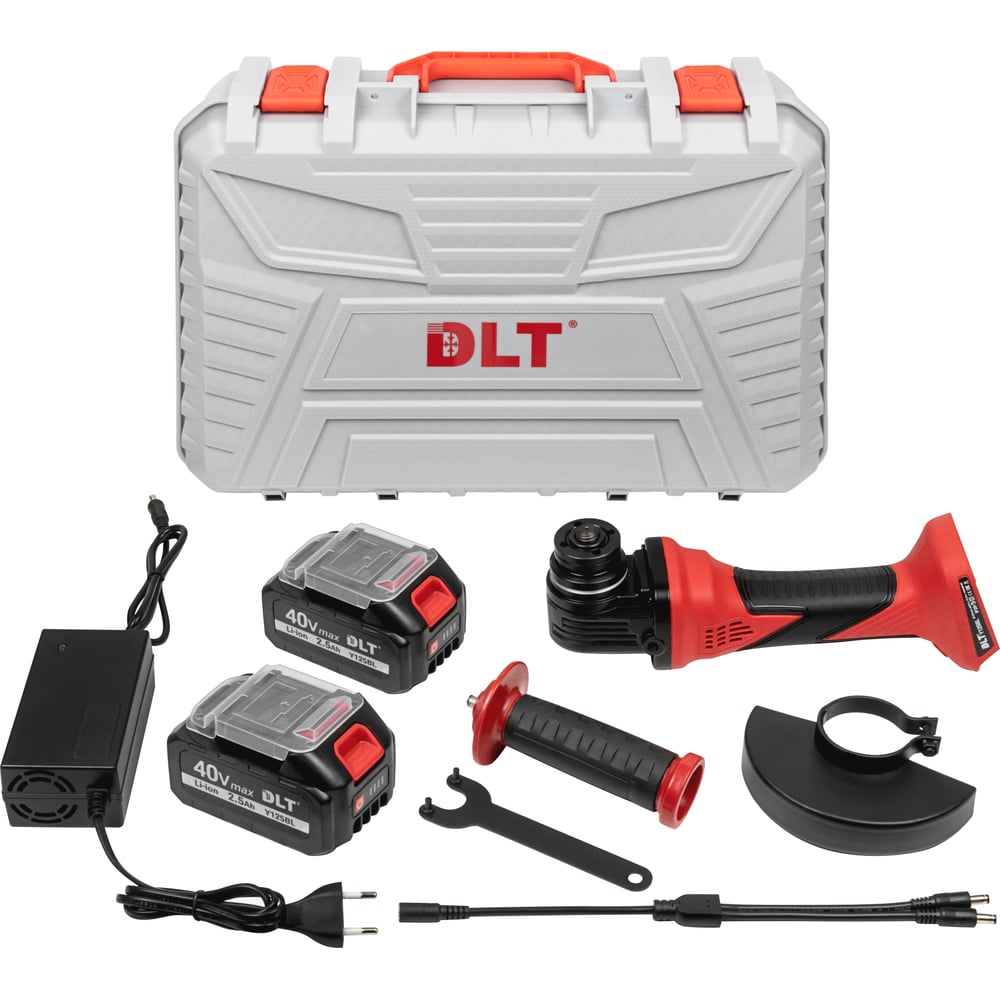 Изображение товара Профессиональная угловая аккумуляторная шлифмашина DLT Y125BL 1200Вт