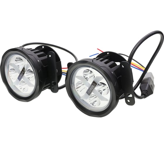 Изображение товара Фара врезная светодиодная с отражателем Aurora янтарная, 4 светодиода, 3 Вт, угол 120° ALO-E-R4T3-PA Amber 2008