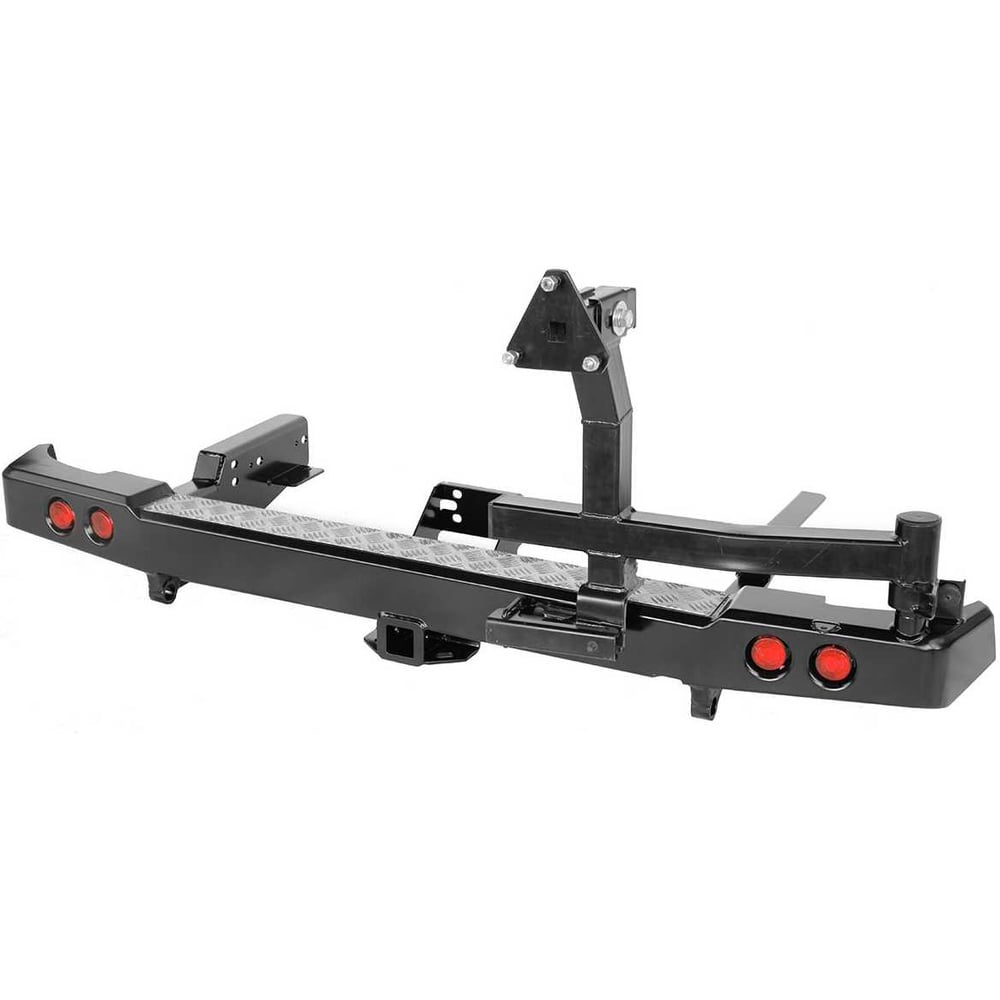 Изображение товара Бампер силовой задний РИФ Jeep Wrangler JL 2018+ с квад. под фарк. под штат. фонари, низ. пер. крыл. RIF015-21150 Изображение товара Бампер силовой задний РИФ Jeep Wrangler JL 2018+ с квад. под фарк. под штат. фонари, низ. пер. крыл. RIF015-21150