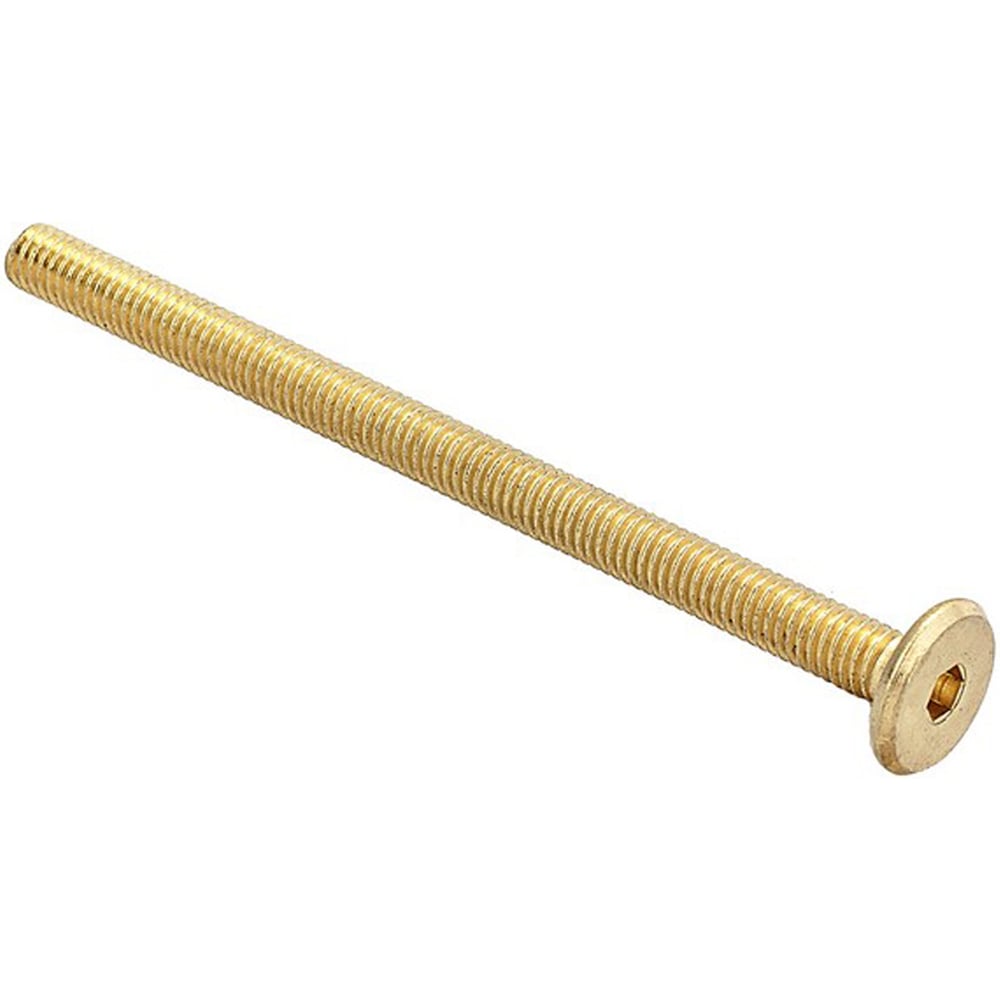 Изображение товара Винт мебельный плоский ELEMENT М6x40мм (латунированный 80 шт) 611950