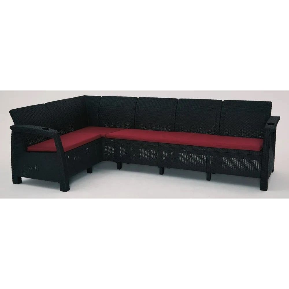 Изображение товара Комплект садовой мебели WORKY HomlyGreen с водоотталкивающим столом и диваном