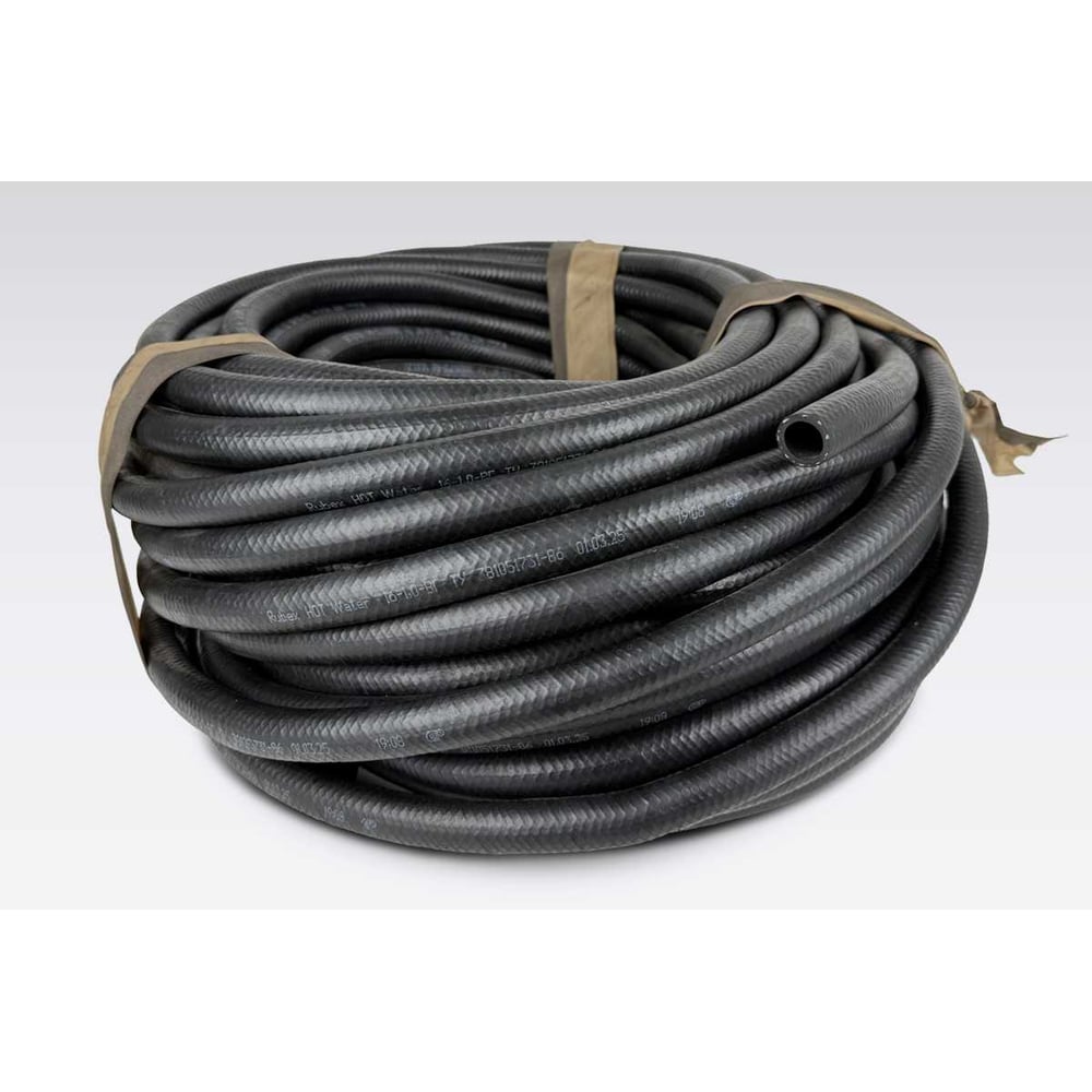 Изображение товара Шланг армированный 16 мм, 25 м, до 30 бар, черный