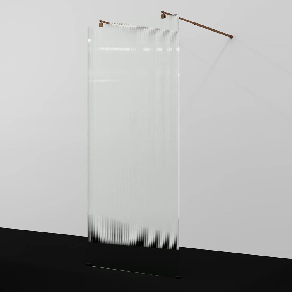 Изображение товара Душевая перегородка WasserKRAFT Vechte 60W46RG-FL с розовым золотом профиля