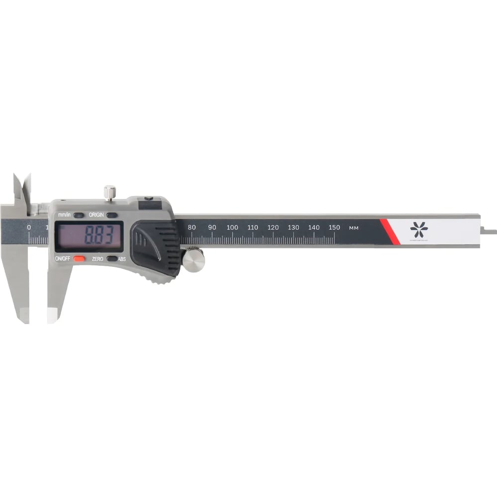 Изображение товара Штангенциркуль Miyamotometrology Шцц- 200 (0.01мм/0.0005) вылет губок 50мм с вспом роликом 1156-200