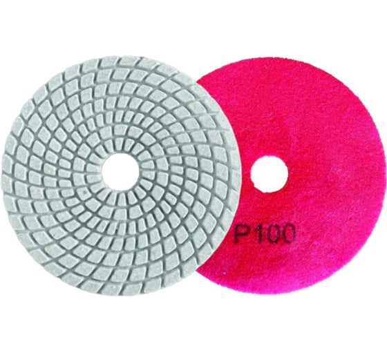Изображение товара Алмазный гибкий шлифовальный круг Вихрь 100мм, Р100, мокрое шлифование 73/1/5/12