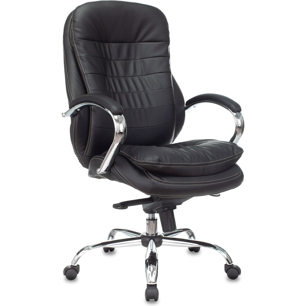 Изображение товара Кресло руководителя Бюрократ T-9950 черный экокожа, крестовина металл, хром 1169151