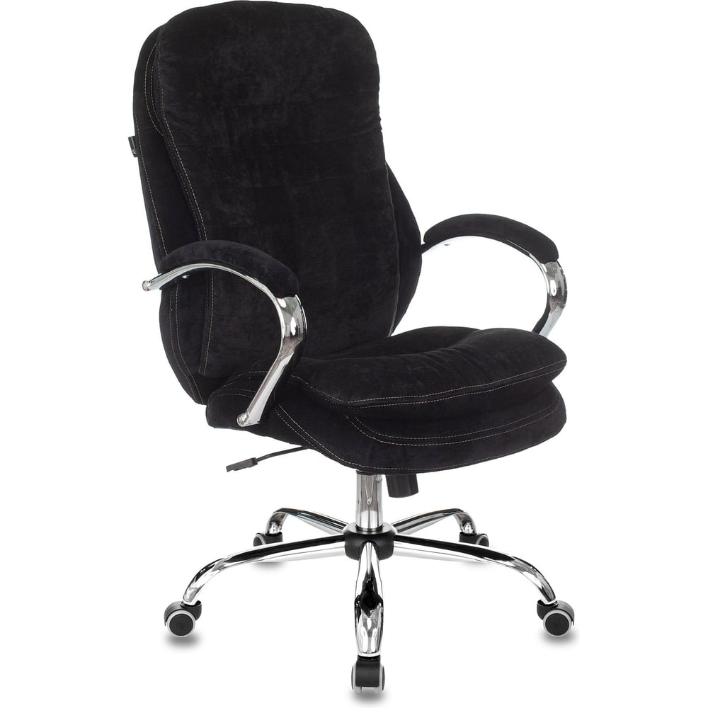 Кресло руководителя Бюрократ T-9950SL Fabric черный Light-20, крестовина металл, хром 1644599