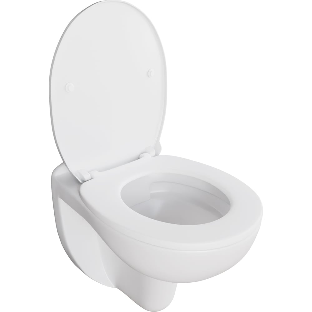 Изображение товара Унитаз подвесной Инкоэр DI безободковый BECH (белый фаянс) + сиденье микролифт UF (дюропласт) В00В0028551