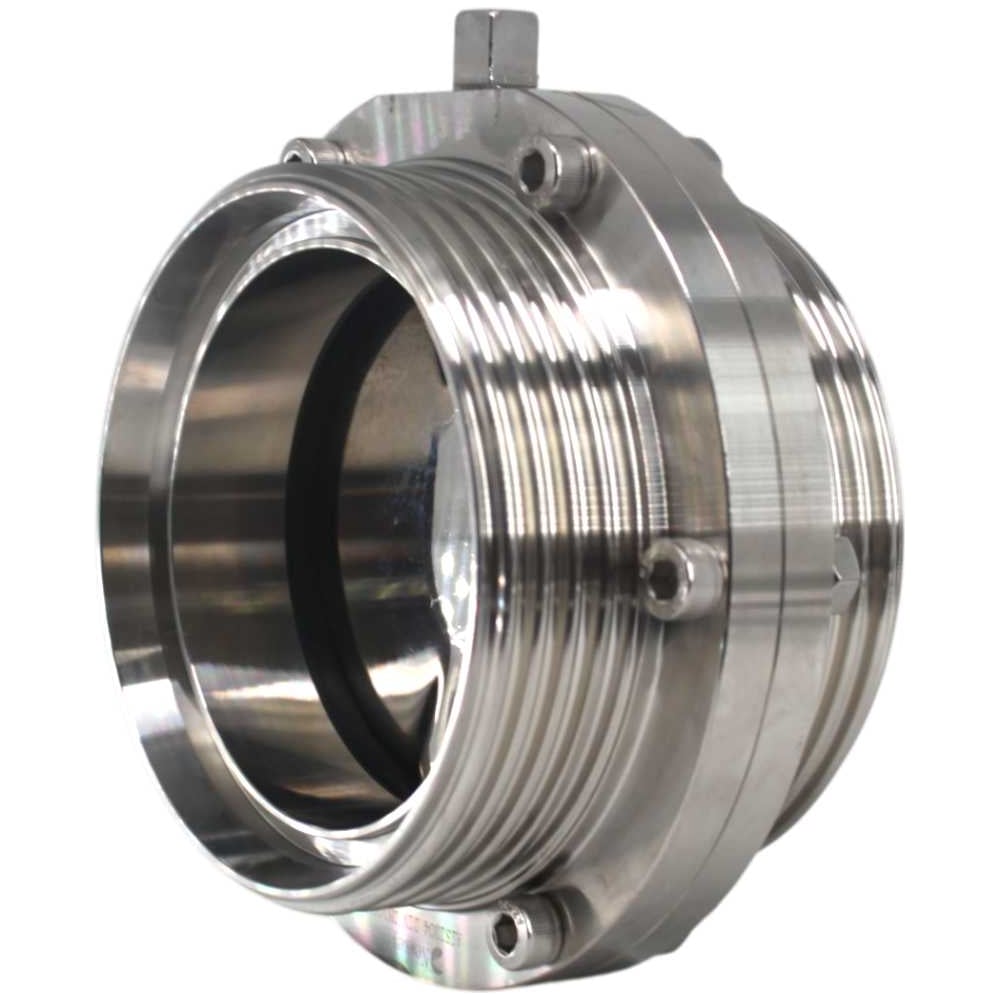 Затвор дисковый резьбовой нержавеющий NEWKEY EPDM, AISI304 DN80 (3), (CF8), PN8 NK-DZmEPDM80/4