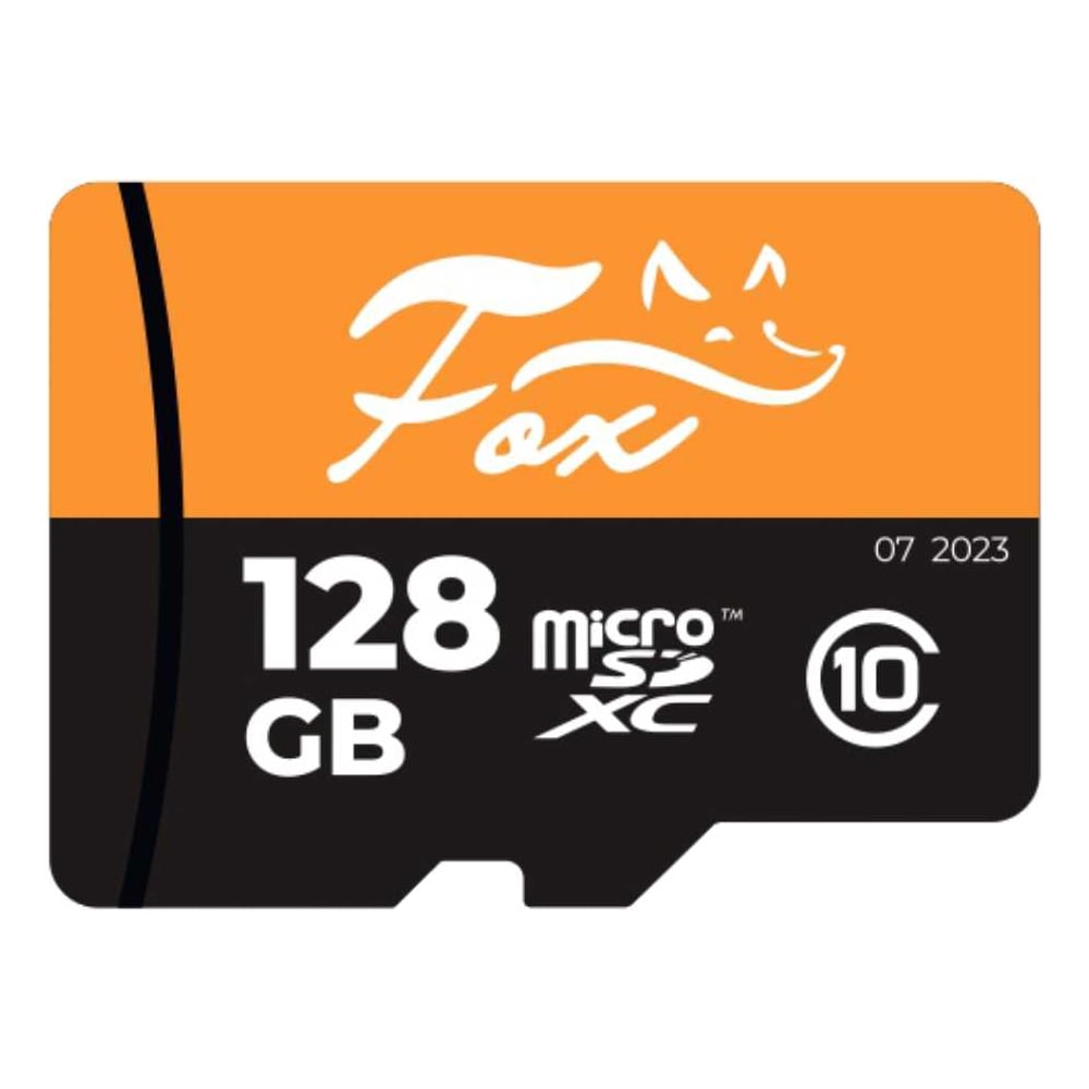 Флеш-карта памяти FOX формат microSDXC, 128 ГБ, класс 10 FX-SD128GB
