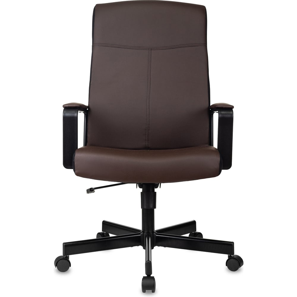 Изображение товара Кресло руководителя Бюрократ DOMINUS Коричневое/Черное экокожа