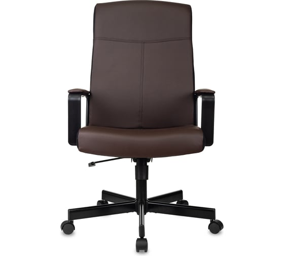 Изображение товара Кресло руководителя Бюрократ DOMINUS коричневый/черный экокожа, крестовина металл, 497683