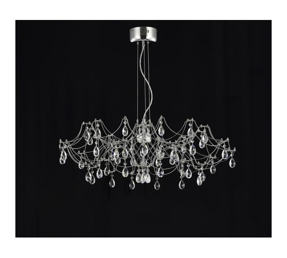 Изображение товара Подвесная люстра светодиодная с пультом и хрустальными подвесками MyFar Asfour Ersilia MR2661-60P-50AD