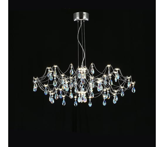 Изображение товара Подвесная люстра светодиодная с пультом и хрустальными подвесками MyFar K9 Ersilia MR2661-60P-50CD