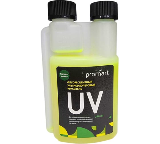 Изображение товара Краситель УФ-реактивный для поиска утечек в системе кондиционирования Promart 250 мл PAG(UV)-0.25L