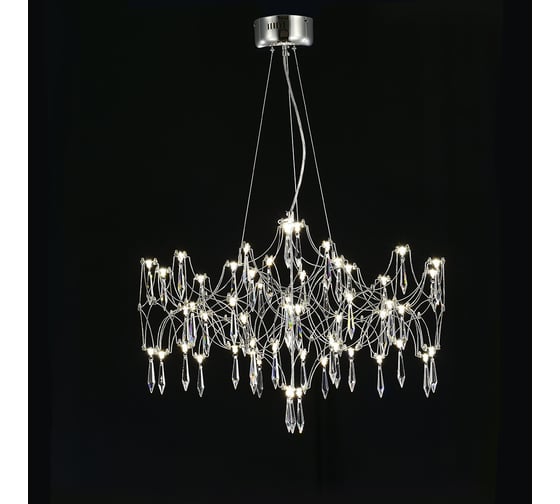Изображение товара Подвесная люстра светодиодная с пультом и хрустальными подвесками MyFar Asfour Ileria MR2650-57P-76AP