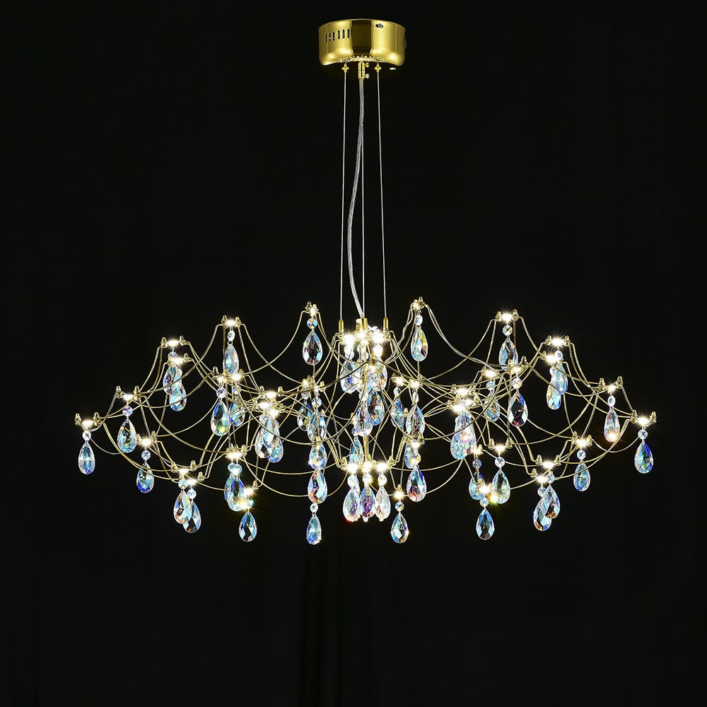 Изображение товара Подвесная люстра MyFar Ersilia MR2663-60P-50CD с регулировкой цвета и хрусталём