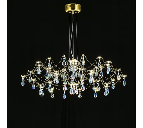 Изображение товара Подвесная люстра светодиодная с пультом и хрустальными подвесками MyFar K9 Ersilia MR2663-60P-50СD MR2663-60P-50CD