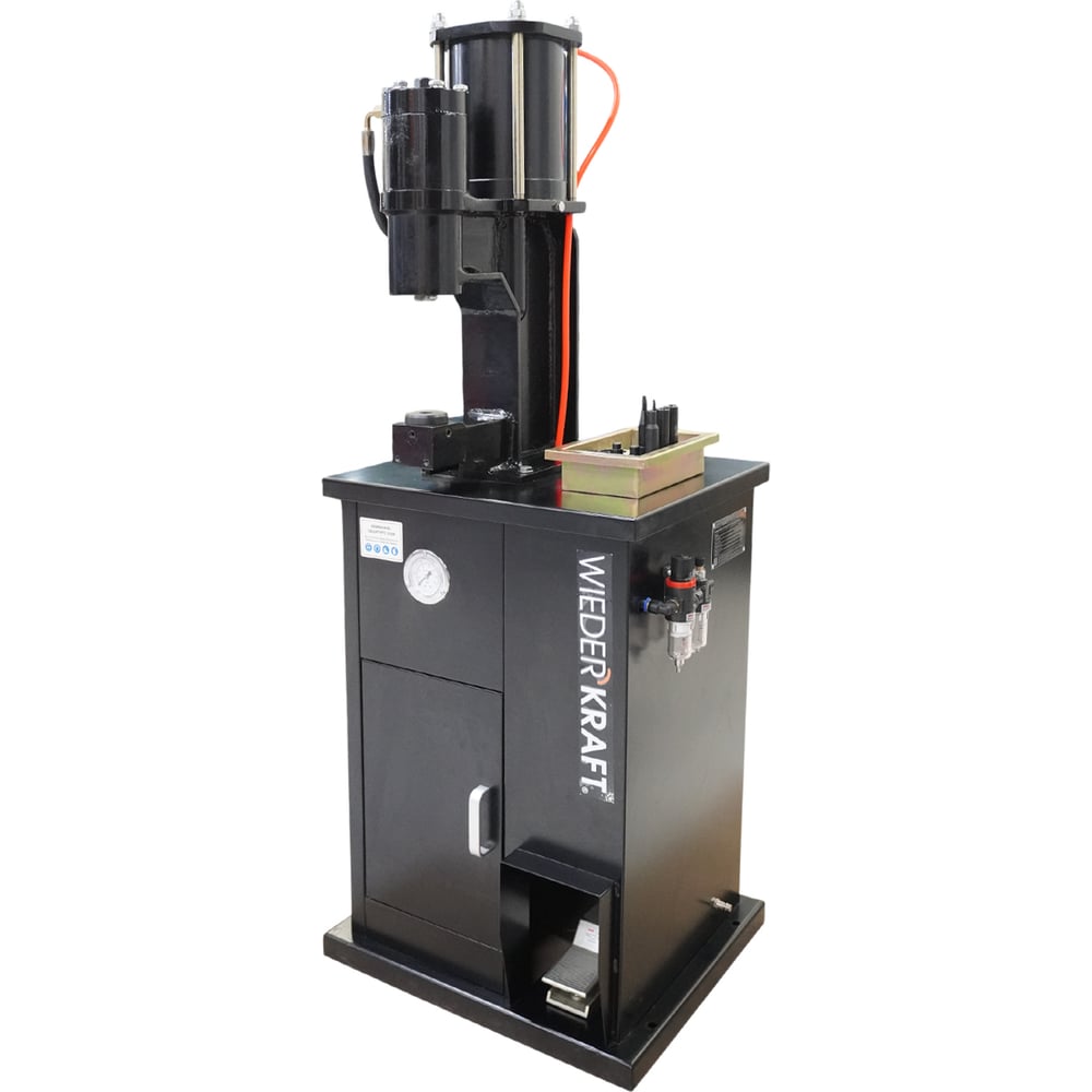 Изображение товара Станок клепальный для тормозных колодок пневмогидравлический WIEDERKRAFT усилие 6 т WDK-81765