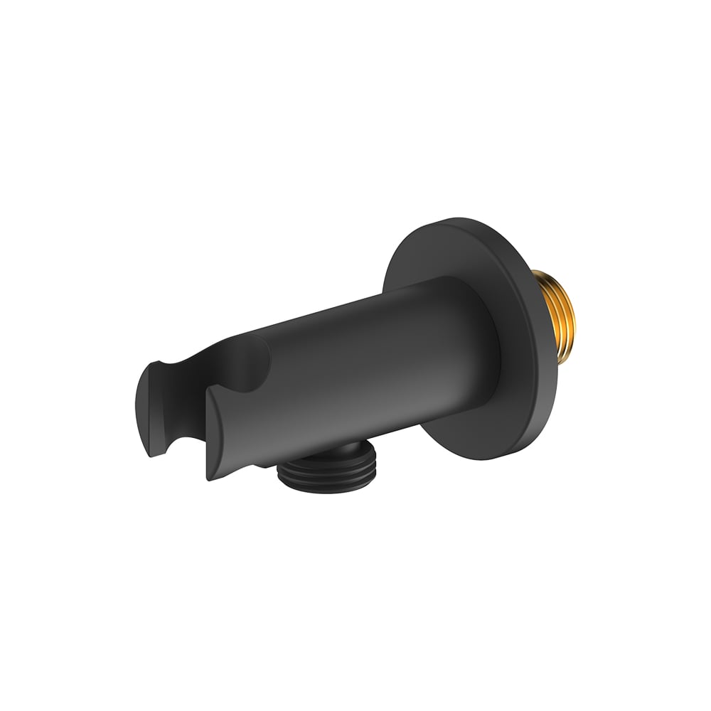 Изображение товара Выход для шланга с держателем для лейки Milardo черный матовый, Dale DALBL00M62