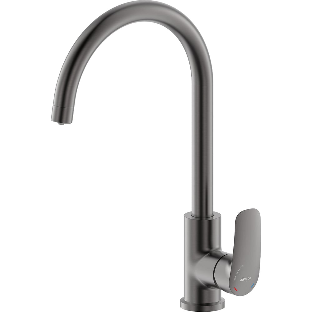 Изображение товара Смеситель для кухни с каналом для фильтрованной воды Milardo графит,Rora,Mi, RORGMFJM05