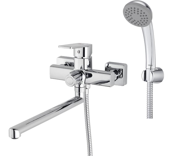 Изображение товара Смеситель для ванны с длинным изливом Milardo хром глянцевый, Poli, POLSB00M10