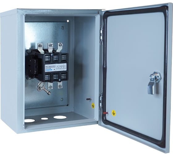 Изображение товара Пускатель электромагнитный Электротехник ПМ12-125110 У2 В, 380В/50Гц, 2з и 2р, 125А, нереверсивный, без реле, в корпусе 400х300х220, без кнопок, IP54 ET036986