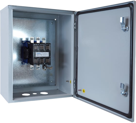 Изображение товара Пускатель электромагнитный Электротехник ПМ12-160110 У2 В, 220В/50Гц, 2з и 2р, 160А, нереверсивный, без реле, в корпусе 500х400х220, без кнопок, IP54 ET020192