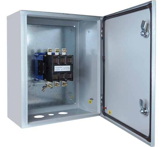 Изображение товара Пускатель электромагнитный Электротехник ПМ12-180140 У3 В, 380В/50Гц, 2з и 2р, 180А, нереверсивный, без реле, в корпусе 500х400х220, без кнопок, IP40 ET124747