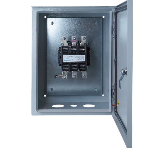 Изображение товара Пускатель электромагнитный Электротехник ПМ12-100110 У2 В, 380В/50Гц, 2з и 2р, 100А, нереверсивный, без реле, в корпусе 400х300х220, без кнопок, IP54 ET020187