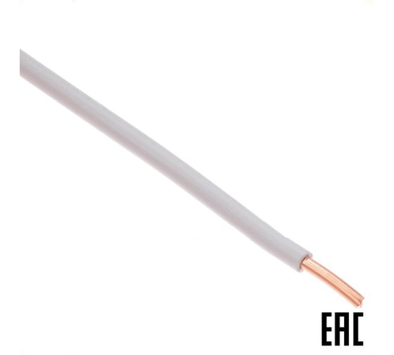 Изображение товара Электропровод MW бухта 300 м ПуВ /ГОСТ 1х4 белый-0,3