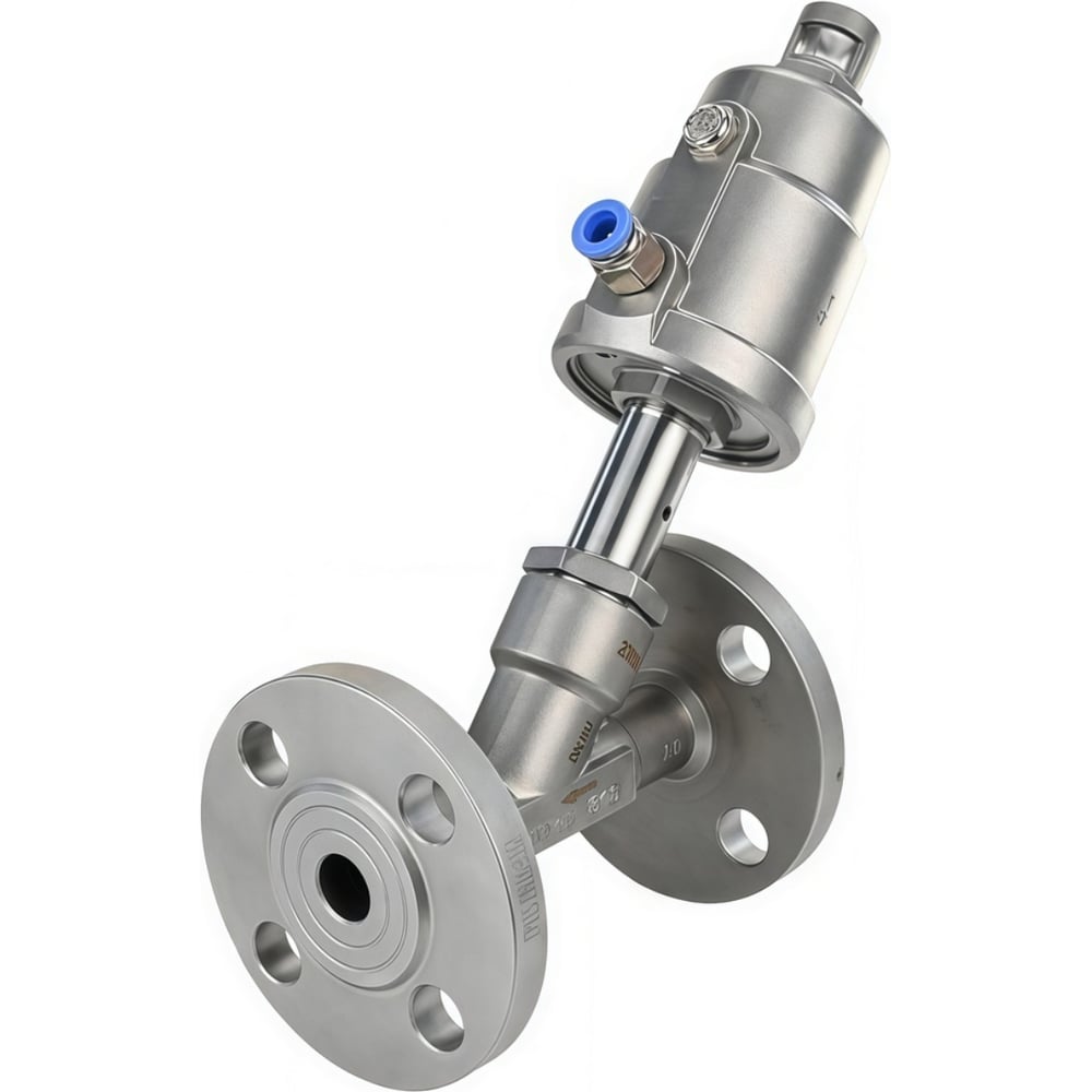 Изображение товара Клапан отсечной пневматический DN100 Ду100 PN25 из нержавеющей стали