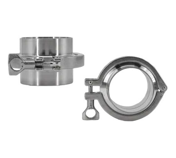 Изображение товара Clamp соединение в сборе NEWKEY DIN 32676, EPDM, AISI 304, DN 100 (104мм) NK-CLPCEPDM100/4