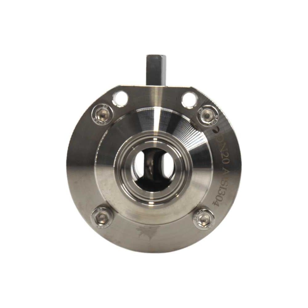 Изображение товара Затвор дисковый NEWKEY Clamp DIN нержавеющий, Силикон, AISI304 DN20 (3/4), (CF8), PN8 NK-DZCLPSil20/4