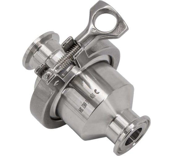 Изображение товара Обратный клапан NEWKEY Clamp DIN32676 нержавеющий, AISI304 DN15, (CF8), PN8 NK-CSCLP15/4