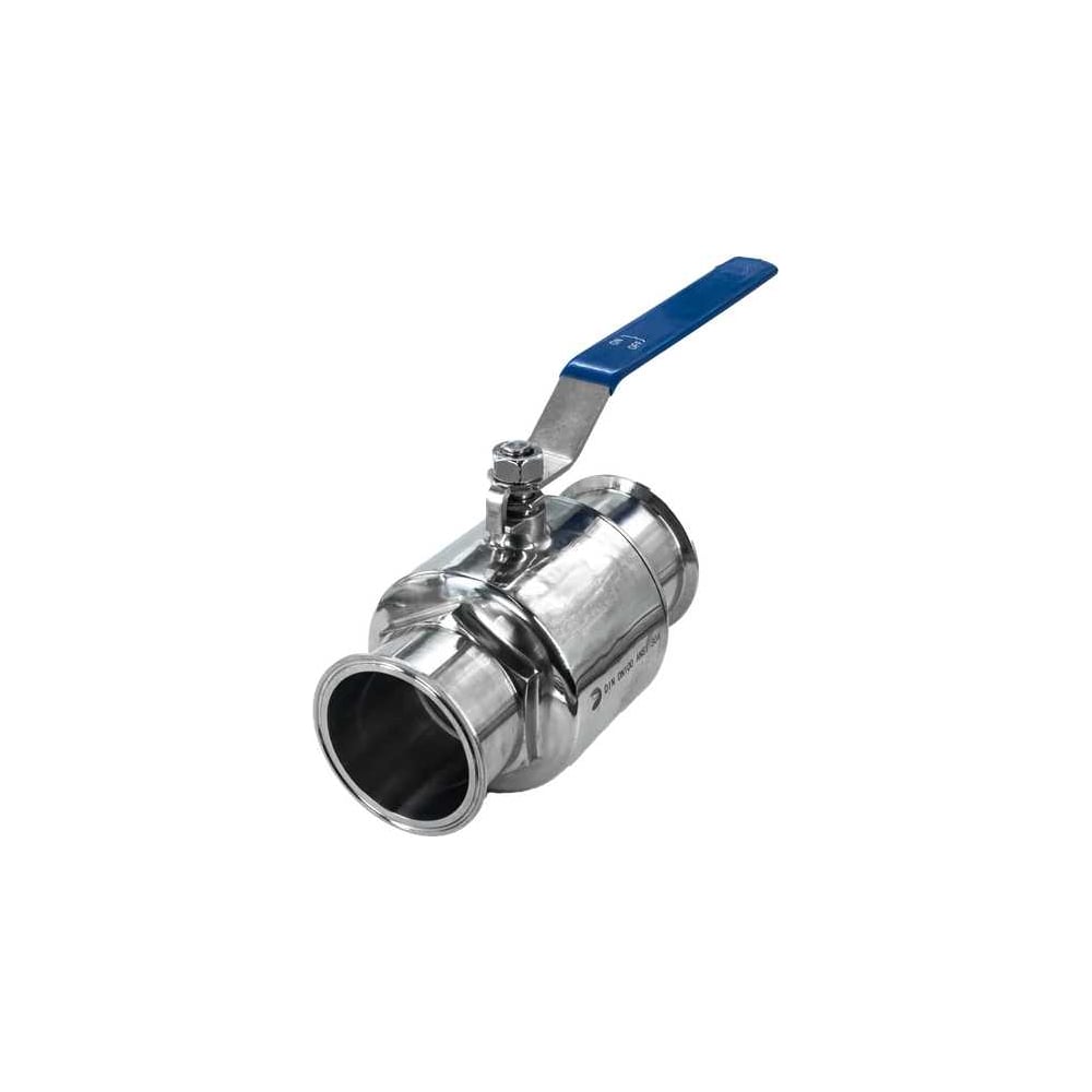 Изображение товара Кран шаровый NEWKEY Clamp DIN32676 нержавеющий, AISI304 DN40 (40мм), (CF8), PN8 NK-BCLP40/4