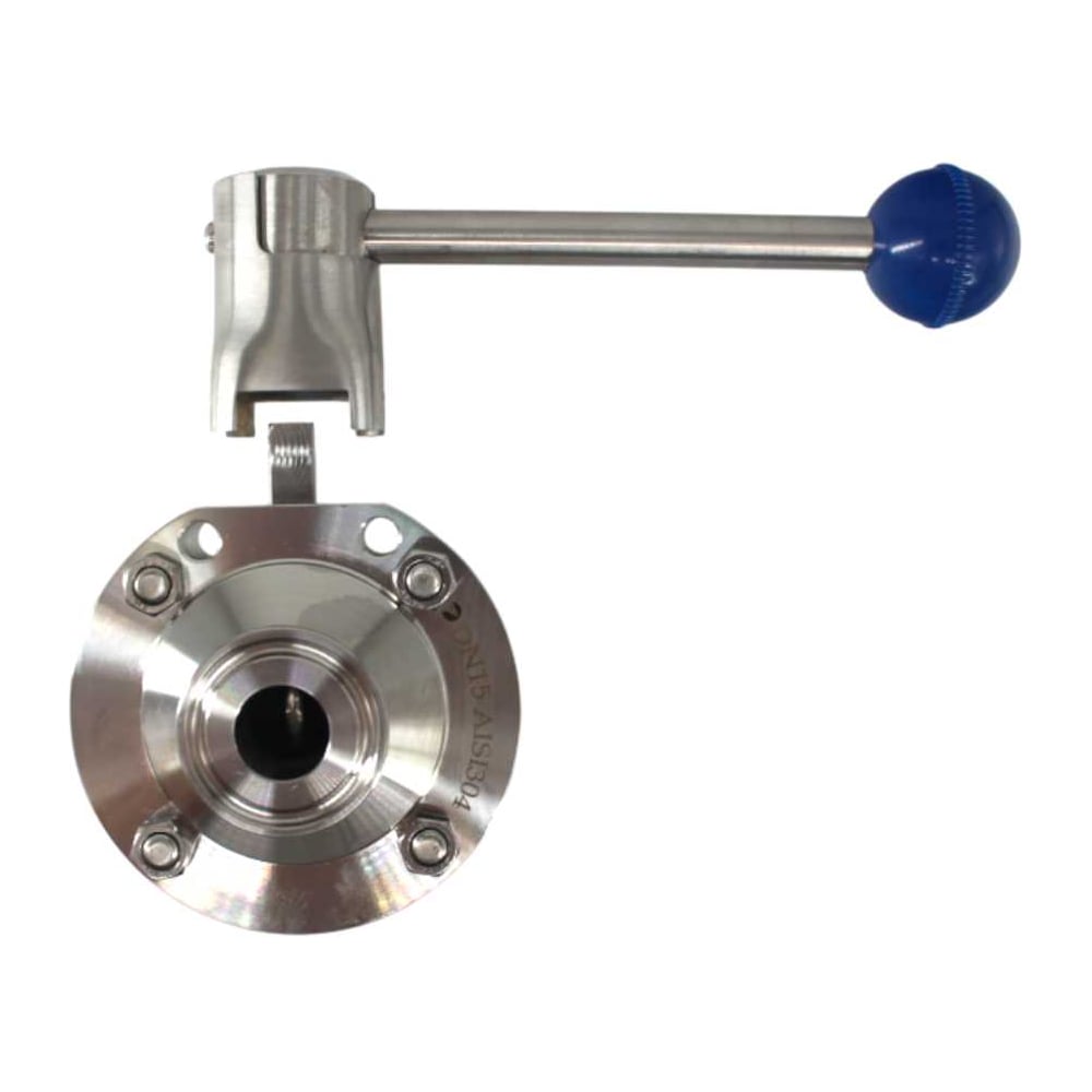 Затвор дисковый NEWKEY Clamp DIN нержавеющий, EPDM, AISI304 DN15 (1/2), (CF8), PN8 NK-DZCLPEPDM15/4