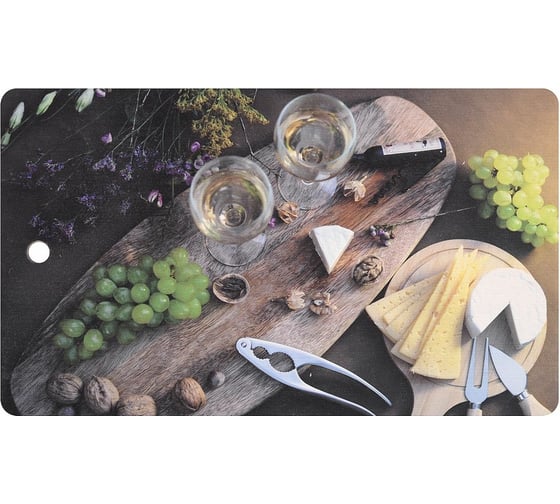 Изображение товара Разделочная доска МУЛЬТИДОМ Сырная фантазия размер 29х17 см NEW МТ18-25